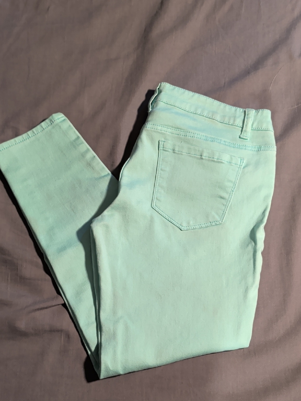 Women's Mint Green Skinny Jeans